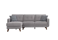 Topline Home Furnishings Sectionnel à 2 pièces avec chaise gauche