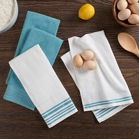 Mainstays Paquet de 4 torchons de cuisine tissés 16 x 26 po, rouge Sedona Paquet de 4