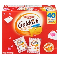 Pepperidgefarm (R) Goldfish(R) Cheddar Crackers, Valentine's Day Multipack LTO (22 x 28 g), 22 x 28 g