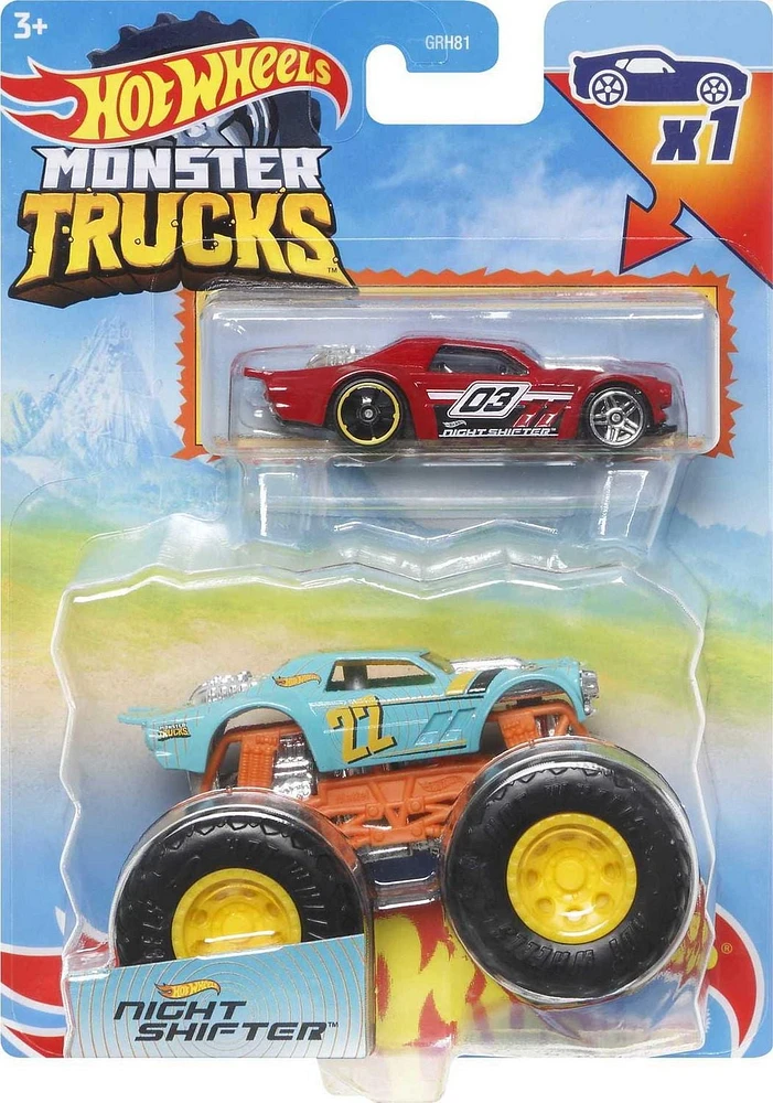 Hot Wheels Monster Truck 1:64 Night Shifter Vehicle