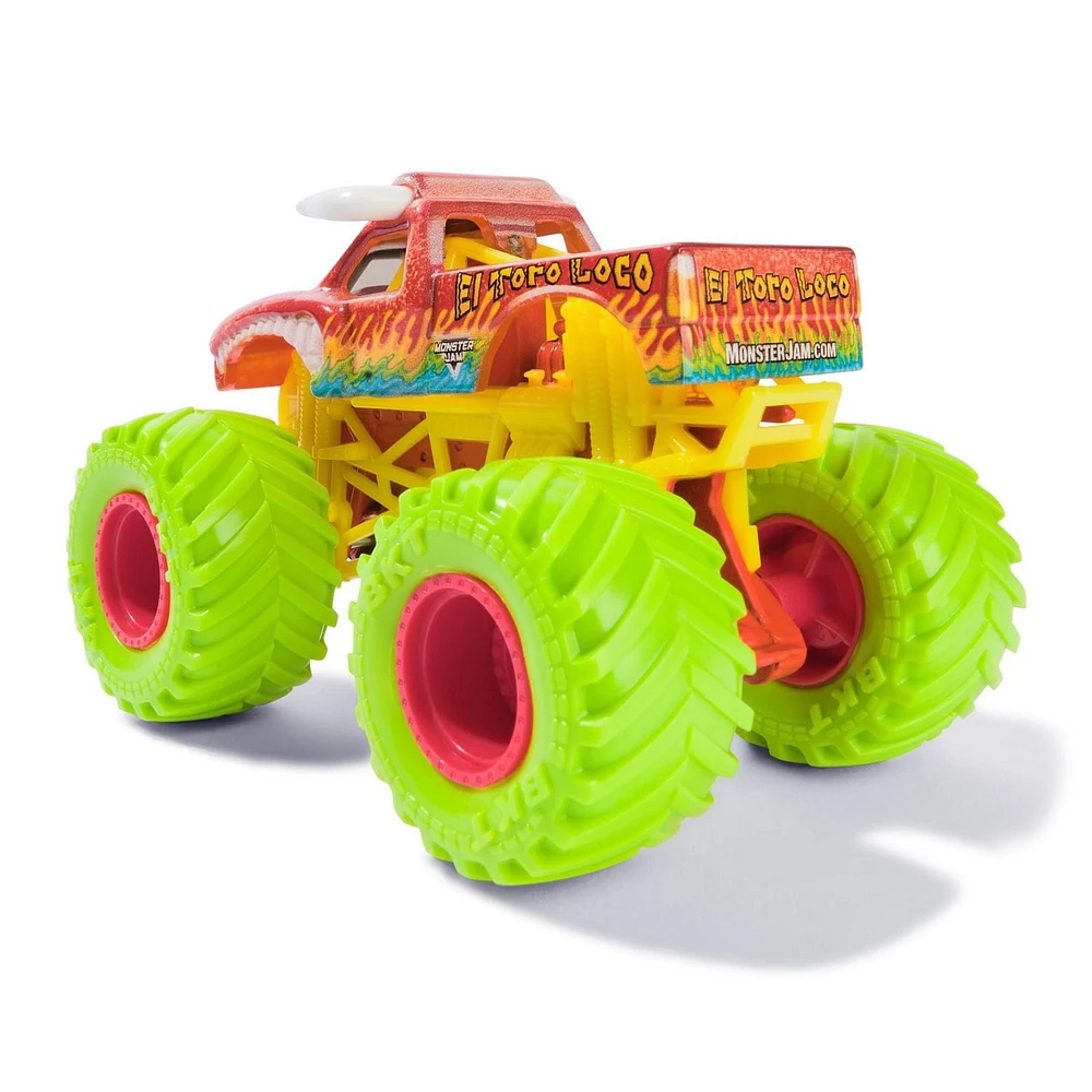 Monster Jam, Monster truck El Toro Loco officiel, véhicule en métal moulé, échelle 1:64, Jouets pour garçons à partir de 3 ans