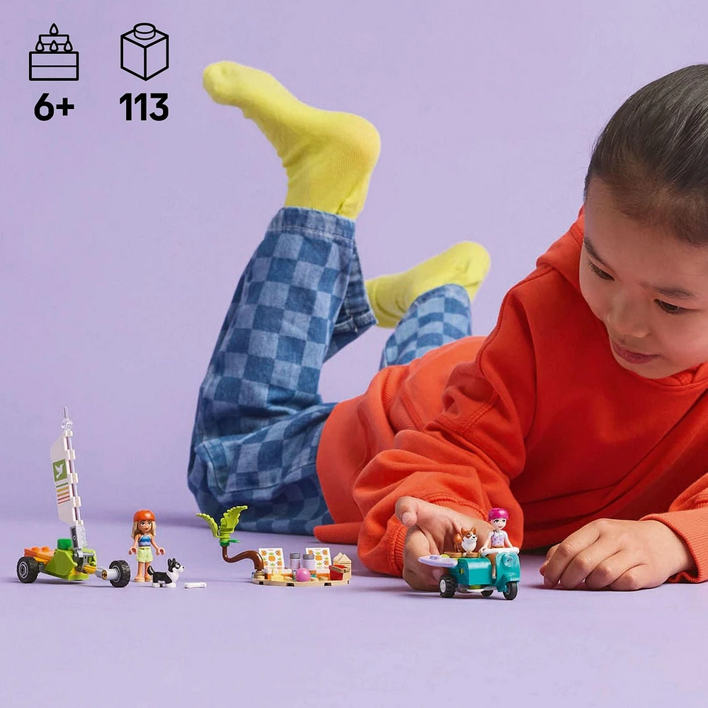 LEGO Friends Les chiens surfeurs et l’aventure en scouteur 42641 Ensemble de construction (113 pièces) Comprend 113 pièces, 6+ ans
