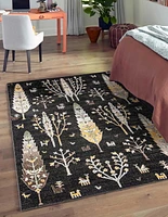 ECARPET Washable Boho Chic Area Rug for Bedroom, Living Room, Kids Nursery