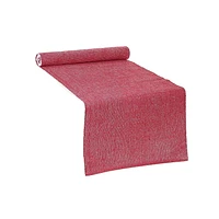 Runner De Table À Côtelé Chambray (Rouge) - Ensemble De 2