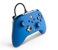 PowerA Enhanced Wired Controller for Xbox – Blue; gamepad, wired video game controller, gaming controller, Xbox Series X|S, Xbox Series X|S