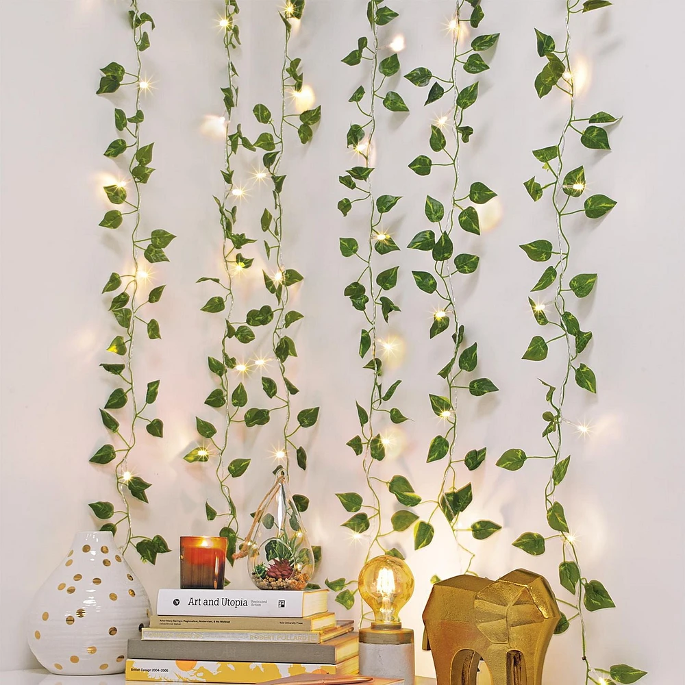 Merkury Curtain Vines Cascading Vine Strands & String Lights