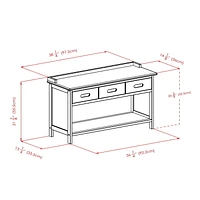 Adriana banc de rangement & paniers