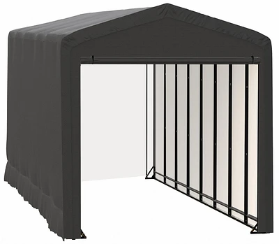ShelterTube Wind and Snow-Load Rated Garage, 14x36x16 Gray