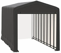ShelterTube Wind and Snow-Load Rated Garage, 14x36x16 Gray
