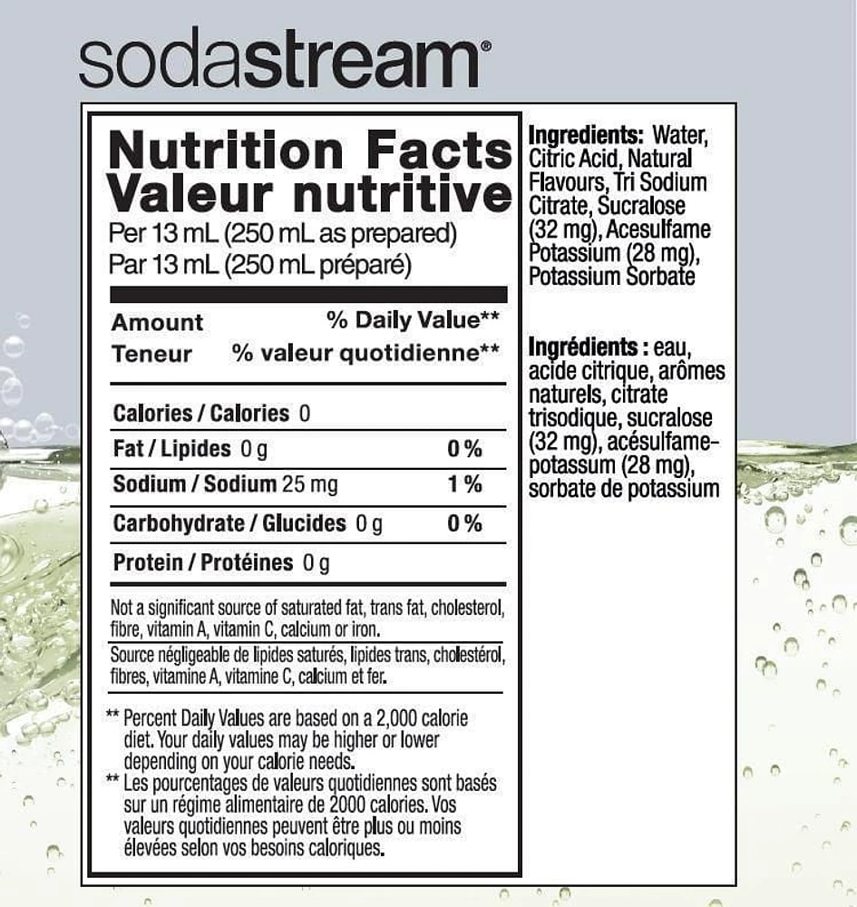 SodaStream Classic, Diet Lemon Lime Flavour