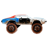 Hot Wheels Oldsmobile 442 W-30 Mud Machines 1:64 Scale 4x4 Vehicles for Kids 3 Years & Older & Collectors
