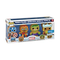 Funko Pop! Heroes: Marvel Holiday - Gingerbread Vinyl Figure 4-Pack (Walmart Exclusive)