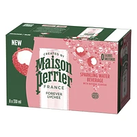 Maison Perrier Forever Lychee, Sparkling Water Beverage, Natural Lychee Flavour, No Calories, No Sweeteners, No Sodium, Sourced & Bottled In France, 2.6 L