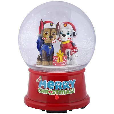 4.5 Inch Christmas Snowglobe Marshall and Chase Paw Patrol