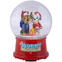 4.5 Inch Christmas Snowglobe Marshall and Chase Paw Patrol
