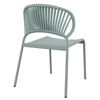 Mainstays Patio Wicker & Sling Stacking Chair, Handwoven wicker