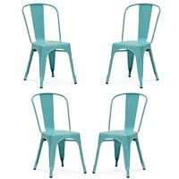 Chaise de salle à manger Tolix Roch en métal, ensemble de 4 chaises en métal