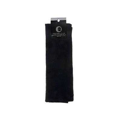 Waffle Tissu Plat (Jeu De 2 Pièces) (Noir) - Set of 6