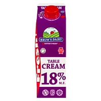 Crème de table à 18 % M.G. de Brum's Carton de 500 ml