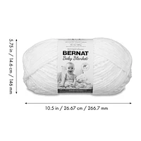 Bernat® Baby Blanket™ Yarn, Polyester #6 Super Bulky, 10.5oz/300g, 220 Yards, Soft