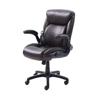 Serta – Fauteuil de direction en cuir reconstitué avec soutien lombaire à AIR
