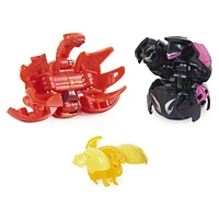 Bakugan Evolutions, Coffret Nanogan Brawl Pack avec 2 Bakugan (Ryerazu et Cimoga), Nanogan Sledge, BakuCores, cartes Bakugan et cartes Portail à collectionner, jouets pour garçons à partir de 6 ans