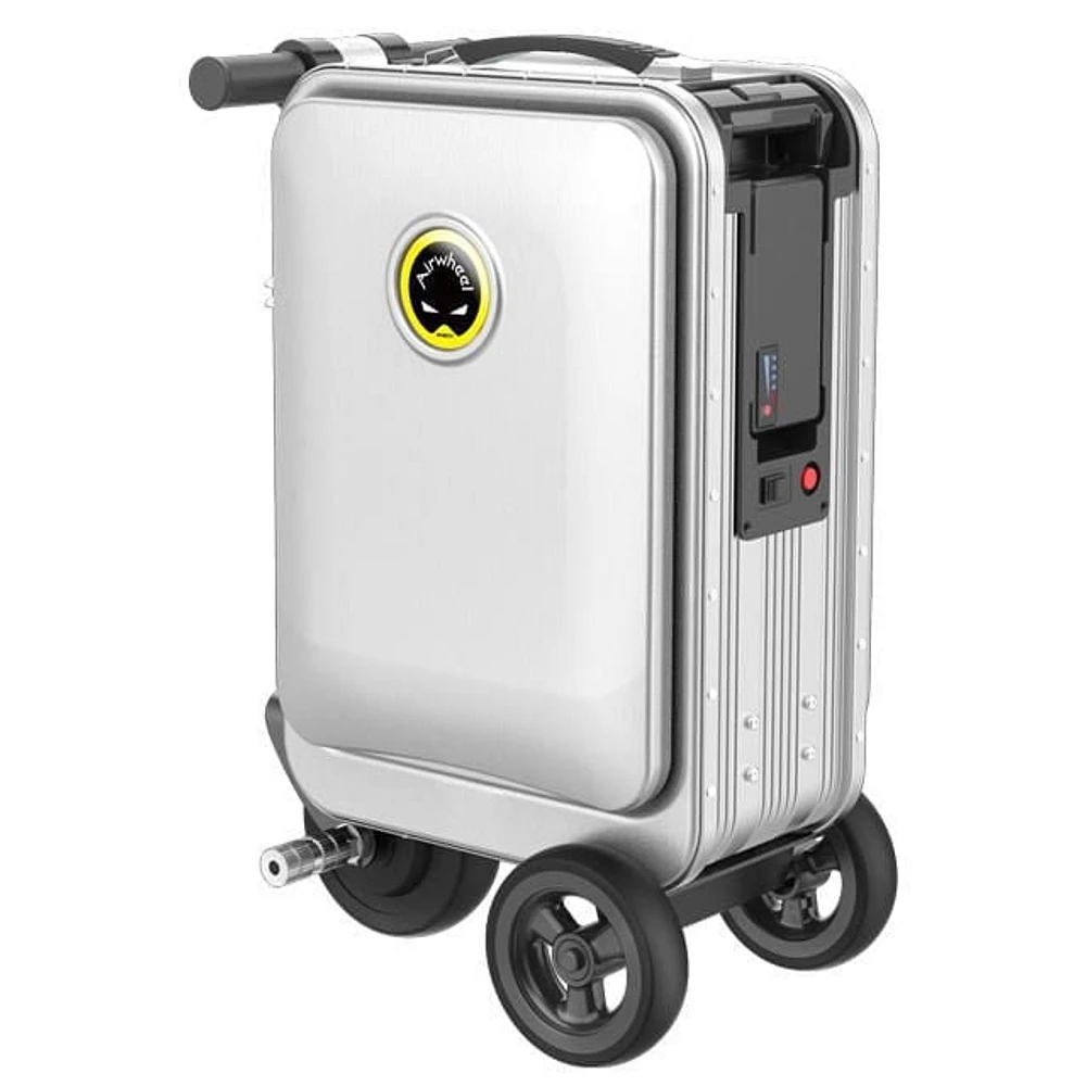 Airwheel Smart Riding Suitcase SE3S with Removable Battery, 21 Litre Storage, Silver
