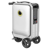 Airwheel Smart Riding Suitcase SE3S with Removable Battery, 21 Litre Storage, Silver