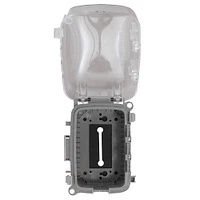 Couvercle résistant aux intempéries en plastique extra-résistant Intermatic, simple groupe, Vrt/Hrz, 2,75" transparent - paquet de 2