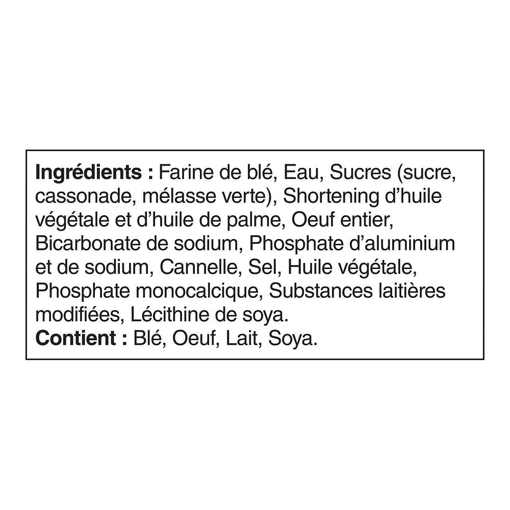 Gaufres belges EGGO* Moelleuses et plus épaisses Saveur de cannelle et de cassonade, 330g (6 gaufres)