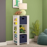 RiverRidge® Home Book Nook Collection Cubby Storage Tower with Bookshelves in White for Kids