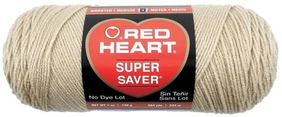 Red Heart® Super Saver® Yarn, Solid, Acrylic #4 Medium, 7oz/198g, 364 Yards, Durable yarn