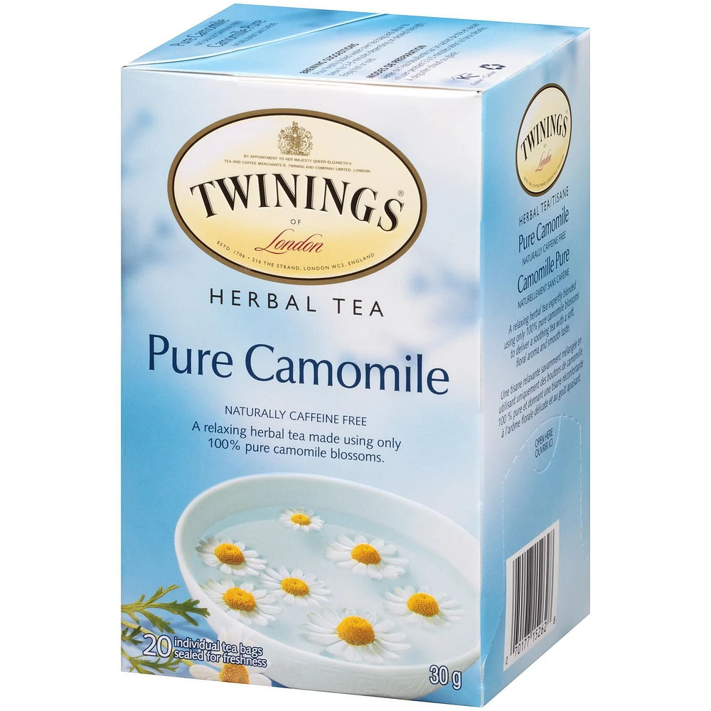 Twinings Pure Camomile Herbal Tea, Pack of 20 Tea Bags