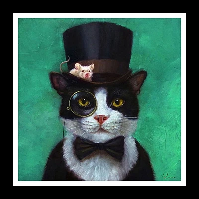 Tuxedo Cat, Art encadré par Lucia Heffernan