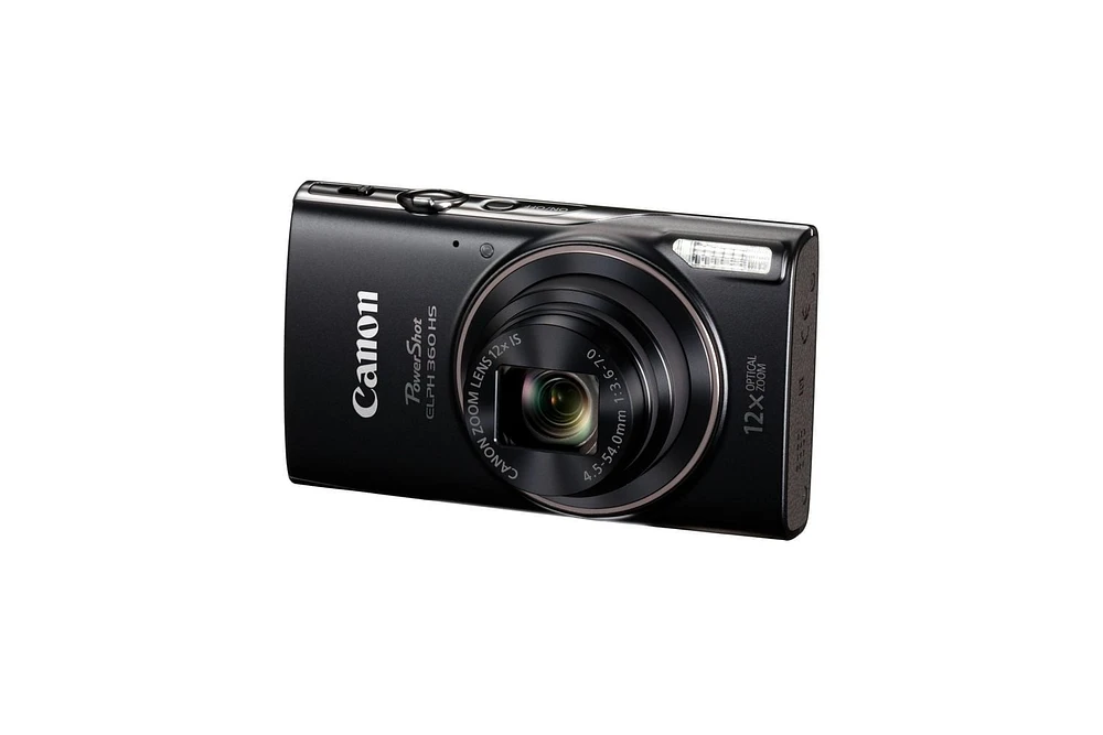 Canon Powershot ELPH 360 HS Black Digital Camera