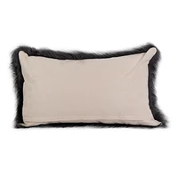 Gouchee Home Edinburgh Coussin en Fausse Fourrure 12 x 20 po Ensemble de 2