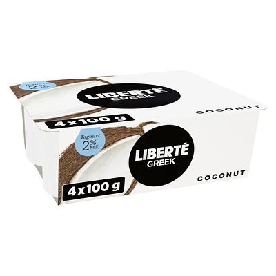 Liberté Grec 2 % Noix de coco Yogourt 4x100g