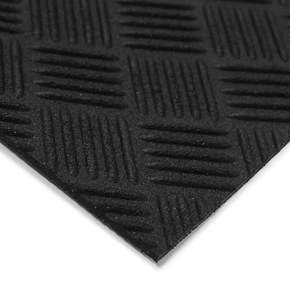 Tapis de sol tout usage en caoutchouc de 3 pi x 4 pi pour l’intérieur et l’extérieur
