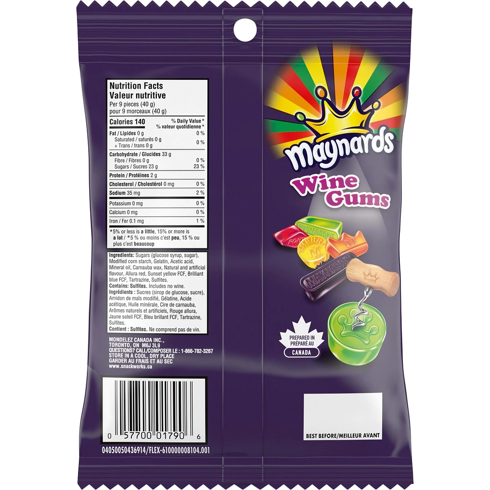 Maynards Wine Gums, 154 g