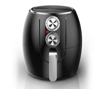 Brentwood 3.2-Quart Electric Air Fryer, Black and Silver