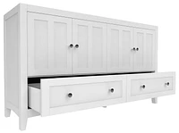 Imaginations Américaines  58.75 pouces W Vanity Base Blanc