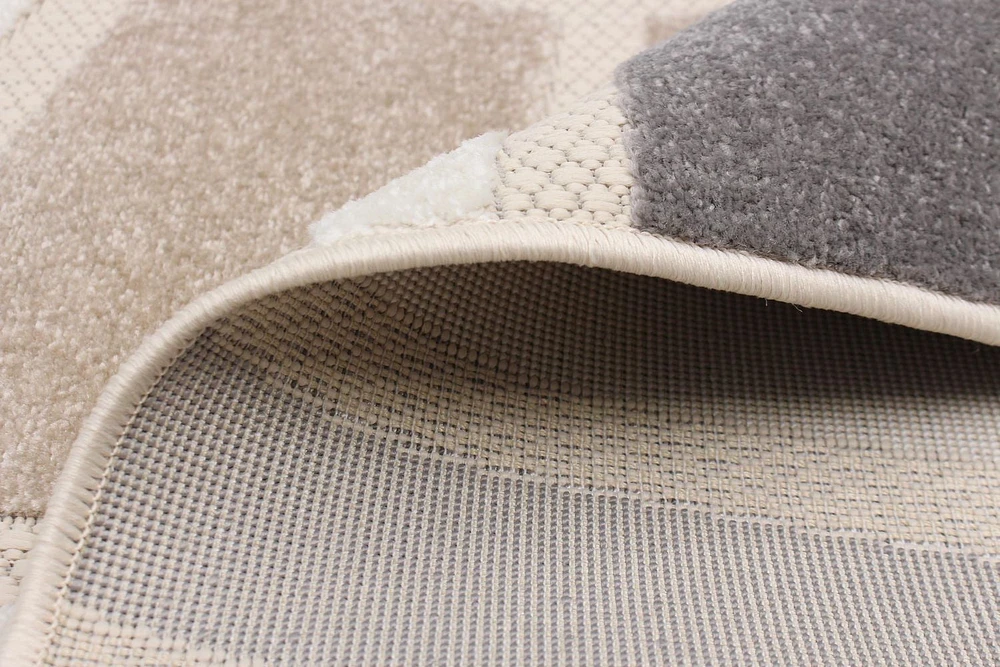 ECARPET Modern Indoor Outdoor Area Rug for Patio, Deck, Balcony Kay Collection