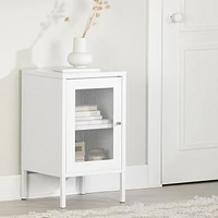 Metal Mesh 1-Door End Table from the collection Crea South Shore