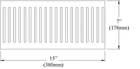 Slit Drum SDLED-15FH-BK Flush Mount