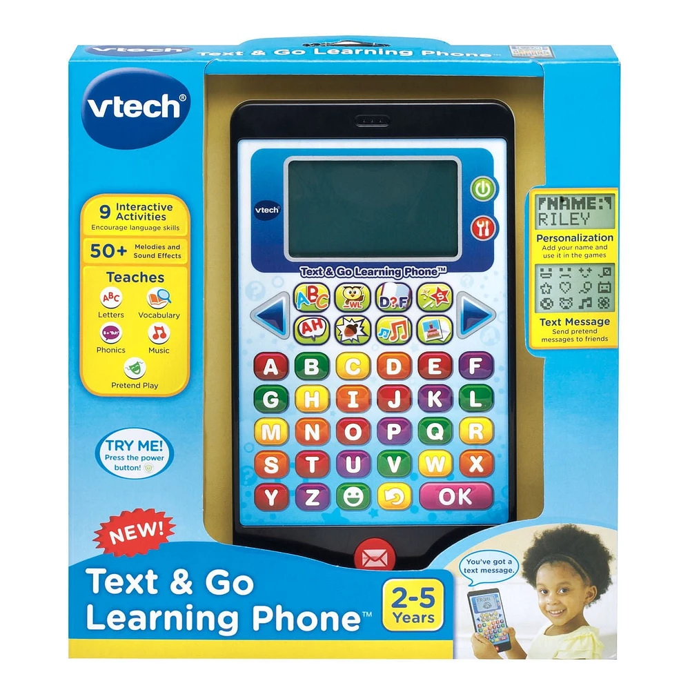 Vtech Téléphone éducatif V.tab kid A,B,C - Version anglaise De 2 à 5 ans