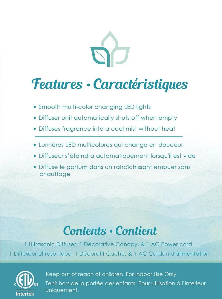 Simply Essentials 100mL Diffuser - Bamboo, Cool Misting Diffuser