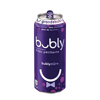 Bubly Blackberry Sparkling Water 473 mL, Can, 473mL.