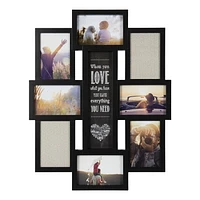Cadre photo collage Ana Eight Opening Expression de hometrends noir 56,99cm H x 45,69 L