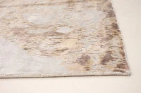 ECARPETGALLERY 5'3" x 7'6" Carved Galleria Hand Loomed Area Rug for Living Room, Dining Room and Bedroom in Grey