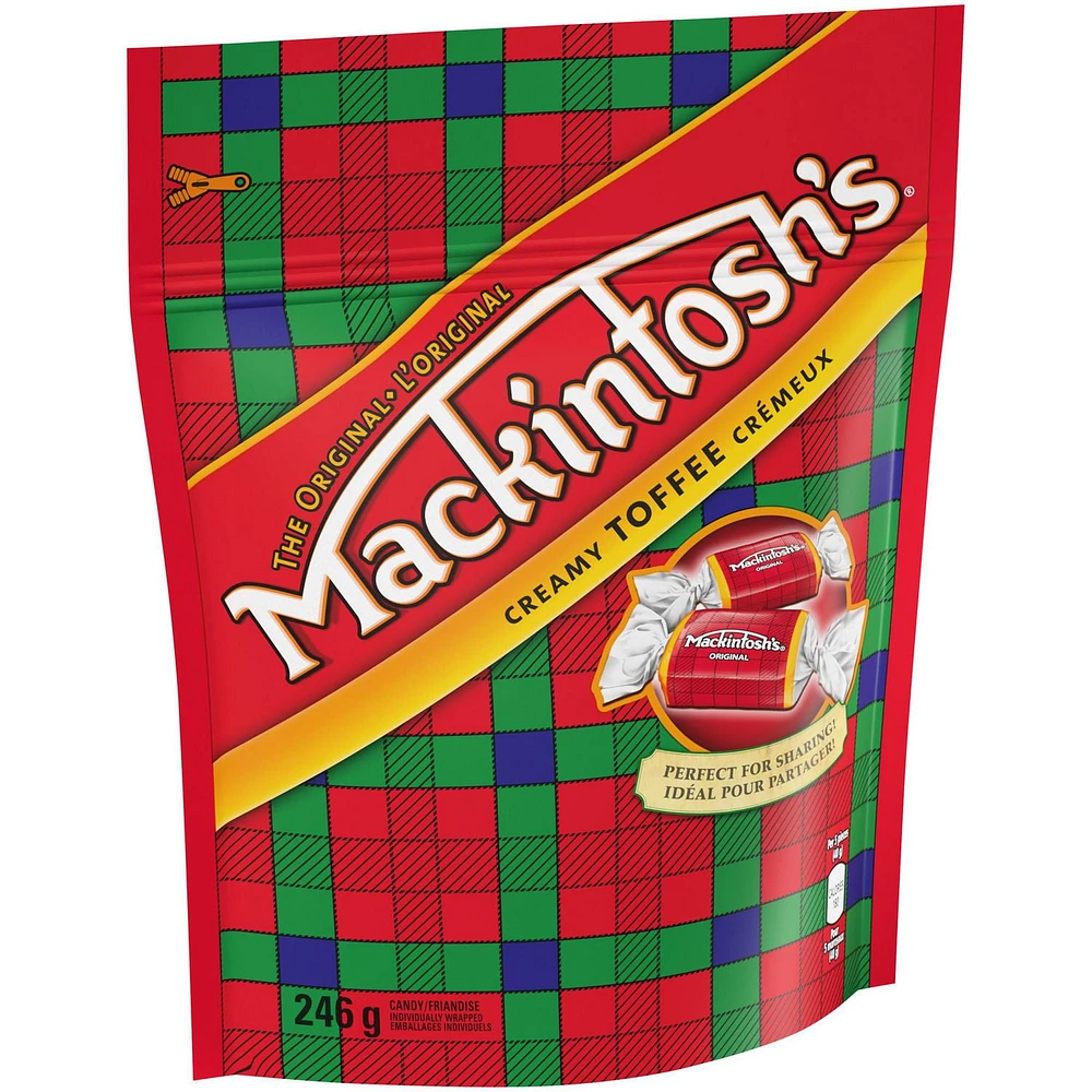 NESTLÉ® MACKINTOSH’S® Holiday Creamy Toffee, Re-Sealable Pouch 246 g